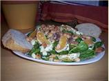 Arugula Salad With Oranges, Feta, and Sugared Pistachios