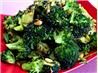 Broccoli Roasted With Garlic, Chipotle Peppers and Pine Nuts