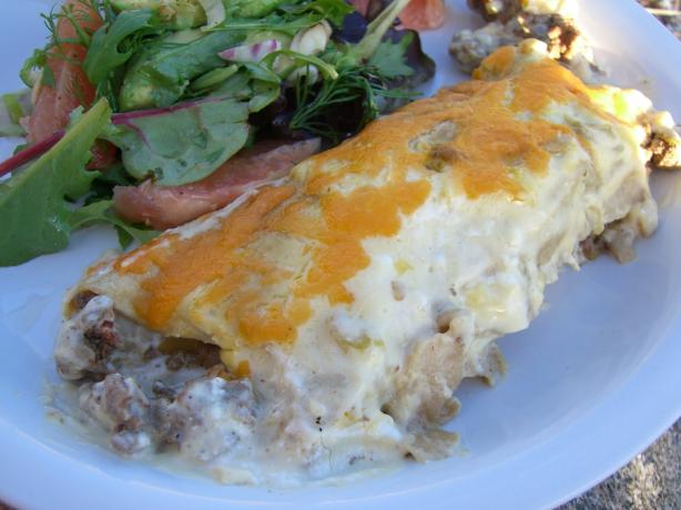 Sour Cream Beef Enchiladas. Photo by Chef*Lee