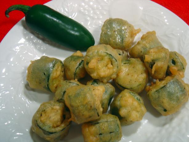 Deep-Fried Jalapeno Slices. Photo by :(