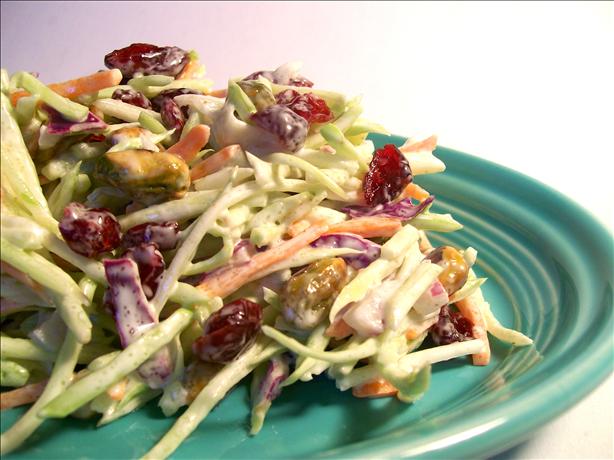 Easy Broccoli-Cranberry Holiday Slaw. Photo by Sharon123