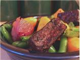 Green Beans With Butternut Squash, Tofu and Maple Syrup Glaze