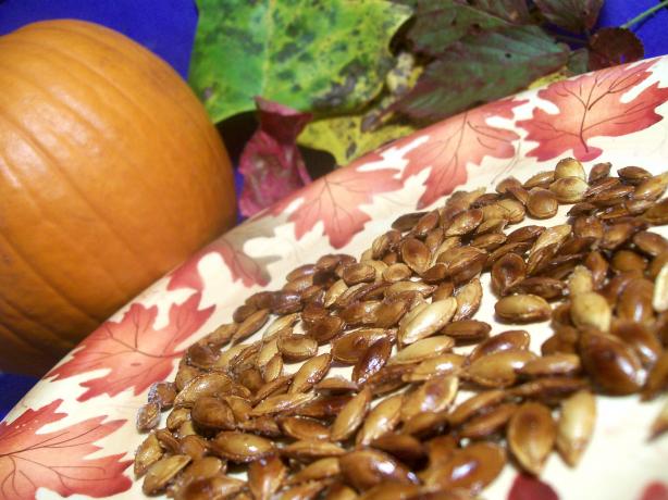 Perfect Crispy Toasted Pumpkin Seeds. Photo by Sharon123