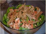 Newman's Own Sesame Ginger Shrimp Salad. Photo by Kay Demonbren