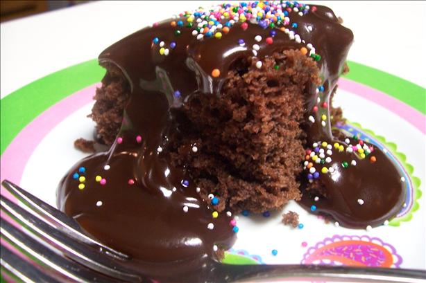 Microwave Chocolate Snack Cake. Photo by HeatherFeather