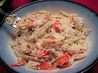 Garlicky Crab With Pasta