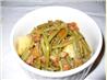 Green Beans With Onions, Ham and Tomatoes