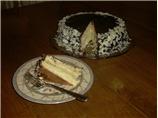 Chocolate-Glazed Coconut-Almond Cake