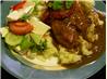Hot Toddy Chicken With Pancetta and Garlic Mashed Potatoes
