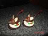 Chocolate Christmas Mice Cookies