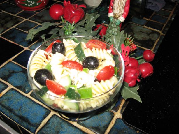 Greek Pasta Salad. Photo by breezermom