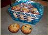 Cranberry Banana Oat Muffins. Recipe by Rachchow