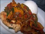 Chicken With Sweet Peppers and Balsamic Vinegar