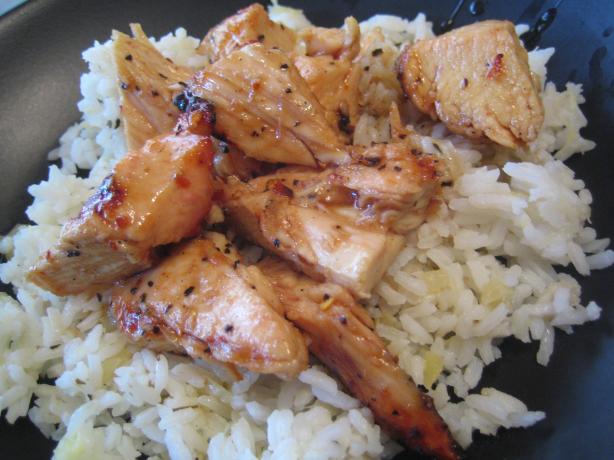 Sticky Coconut Chicken With Chili Glaze and Coconut Rice. Photo by pattikay in L.A.