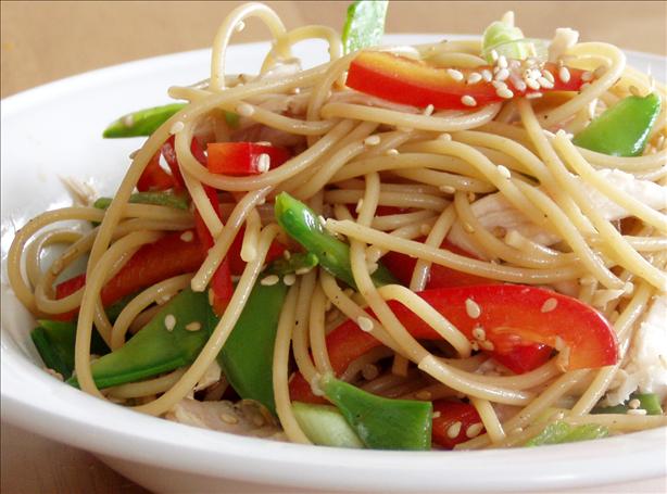 Chinese Chicken Noodle Salad. Photo by Heather'sKitchen