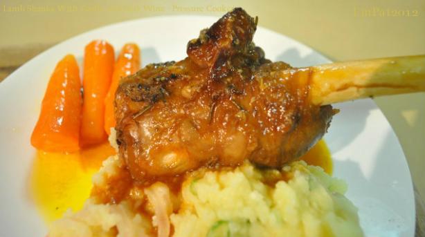 Lamb Shanks With Garlic and Port Wine - Pressure Cooker. Photo by I'mPat