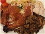 Roast Chicken With Mushroom-Onion Stuffing