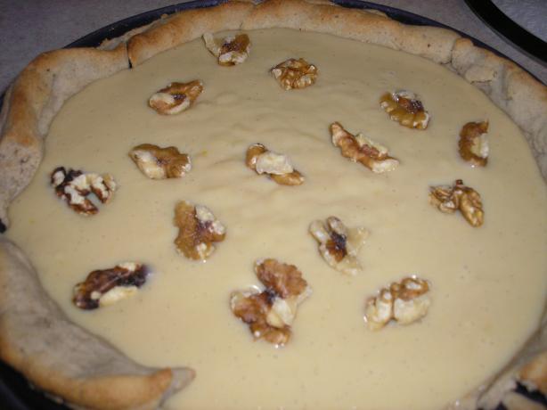Butterscotch Cream Pie With a Walnut Crust. Photo by Queen Dana