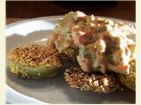 Fried Green Tomatoes With Crawfish or Shrimp Remoulade