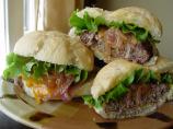 Canadian Burger With Beer-Braised Onions and Cheddar. Photo by Beautiful BC