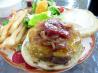 Canadian Burger With Beer-Braised Onions and Cheddar