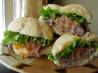 Canadian Burger With Beer-Braised Onions and Cheddar