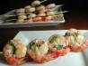 Lemon, Garlic and Basil Shrimp Skewers
