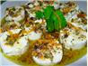 Marinated Goat Cheese With Garlic, Basil and Orange Zest