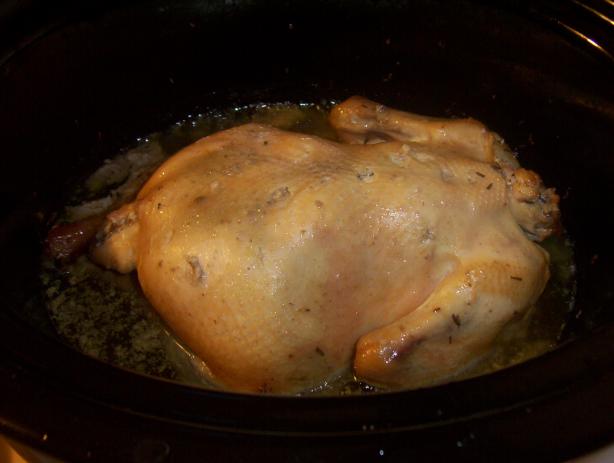 Crock Pot Roasted Chicken With Rosemary and Garlic. Photo by DarksLight