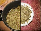 Baachsh - Traditional Bochari Rice, Meat and Coriander Dish. Photo by GalicioBocharit