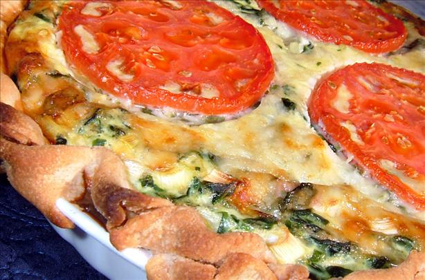 Spinach Ham Quiche. Photo by PanNan