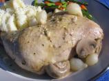 Chicken Legs in White Wine Sauce