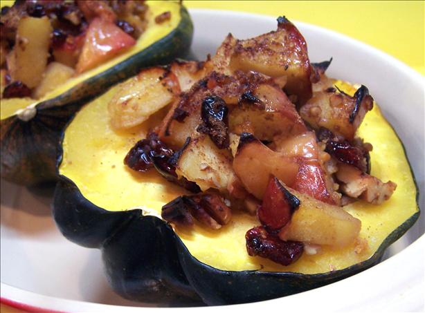 Apple Stuffed Acorn Squash. Photo by PaulaG