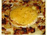 Molten French Camembert Potato Gratin With Bacon and Onions