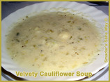 Low-Fat Velvety Cauliflower Soup (Kosher-Dairy)