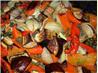 Roasted French Vegetables in Hot Balsamic and Olive Oil Dressing