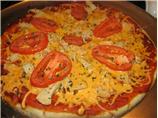 Vegetarian Chicken Pizza. Photo by Chef Hawgwild