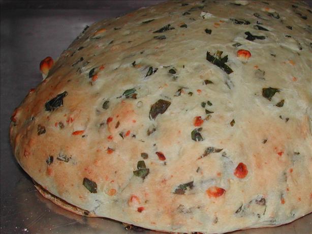 Bread Machine Spinach and Feta Bread. Photo by Feej