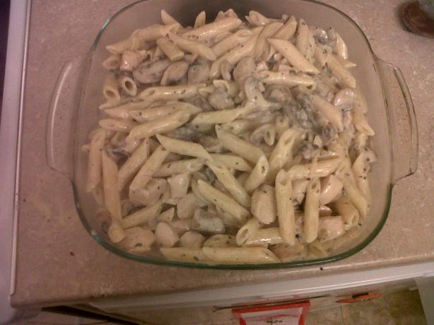 Creamy Chicken & Mushroom Pasta. Photo by UpTheBracket