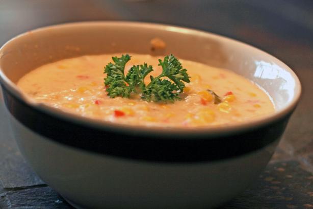 Healthier Corn and Crab Bisque. Photo by cookin_nurse