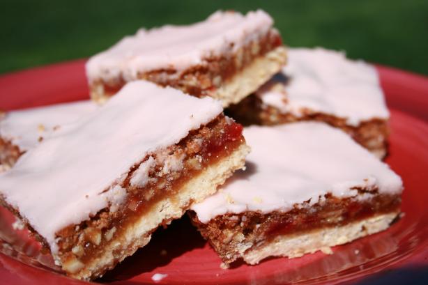 Cherry  Almond Bars. Photo by **Tinkerbell**