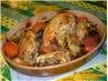 French Roast Chicken and Mediterranean Vegetables in Wine. Recipe by French Tart