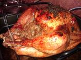 Turkey With Herb Butter & Caramelized Onion Balsamic Gravy