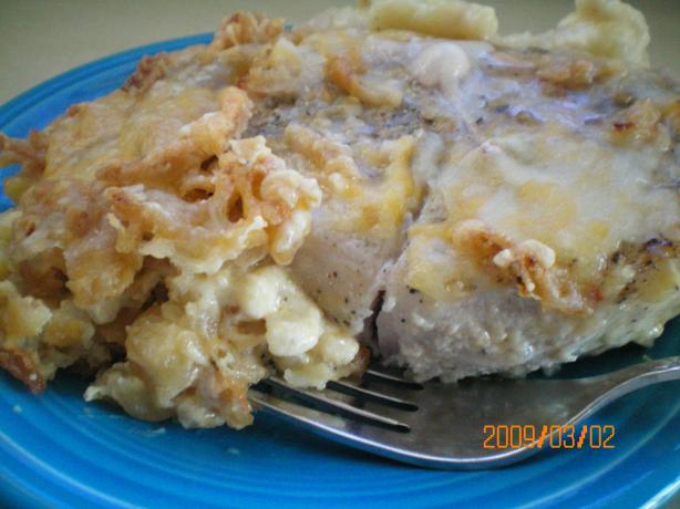 Delicious French Fries and Pork Chops (Or Chicken) Bake. Photo by CoffeeB