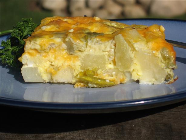 Cheesy Potato and Green Chili Breakfast Casserole. Photo by Charmie777