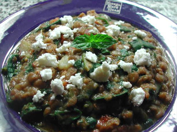 Lentil Stew With a Mediterranean Twist. Photo by Kumquat the Cat's friend