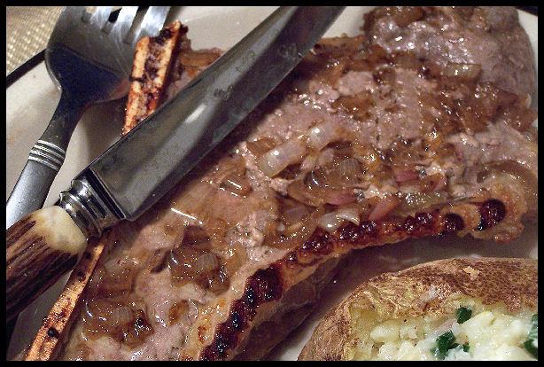 Broiled Steak with Shallot Butter. Photo by NcMysteryShopper