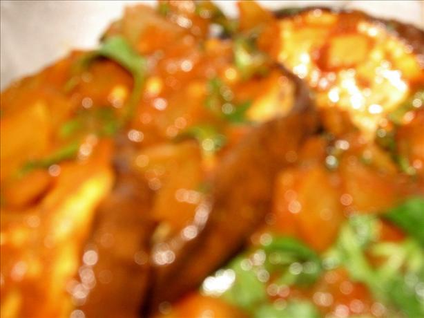 Indian Spiced Eggplant (Aubergine). Photo by Engrossed