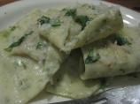 Coriander Ravioli With Pumpkin Filling. Photo by sdowswell