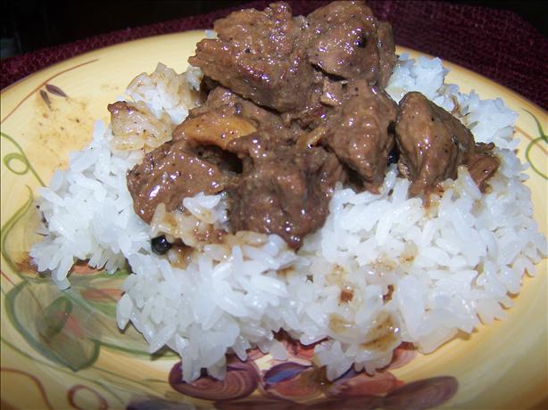 Filipino Beef Adobo With Coconut Milk. Photo by ChamoritaMomma